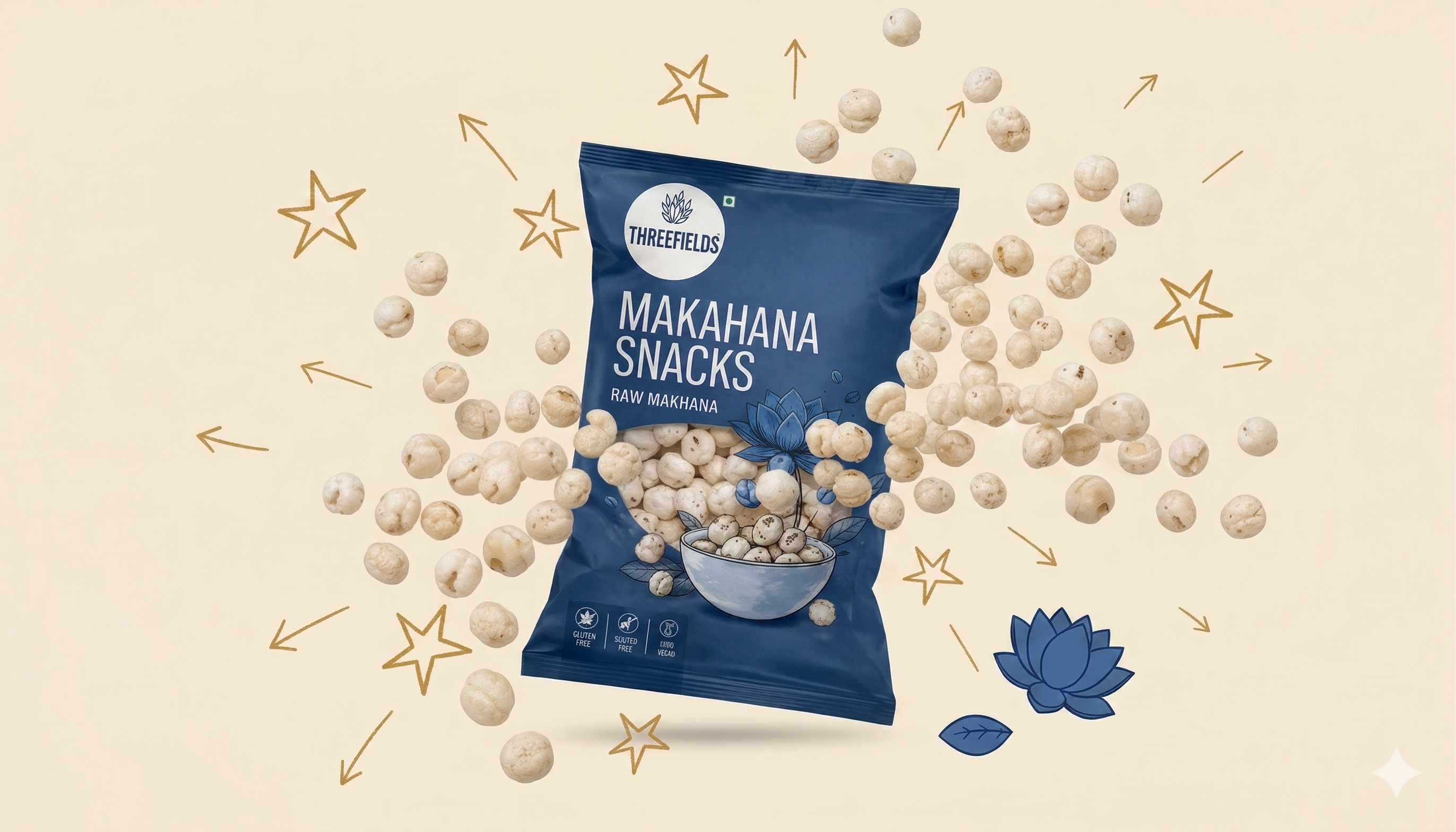 ThreeFields makhana - Nature's Magic.