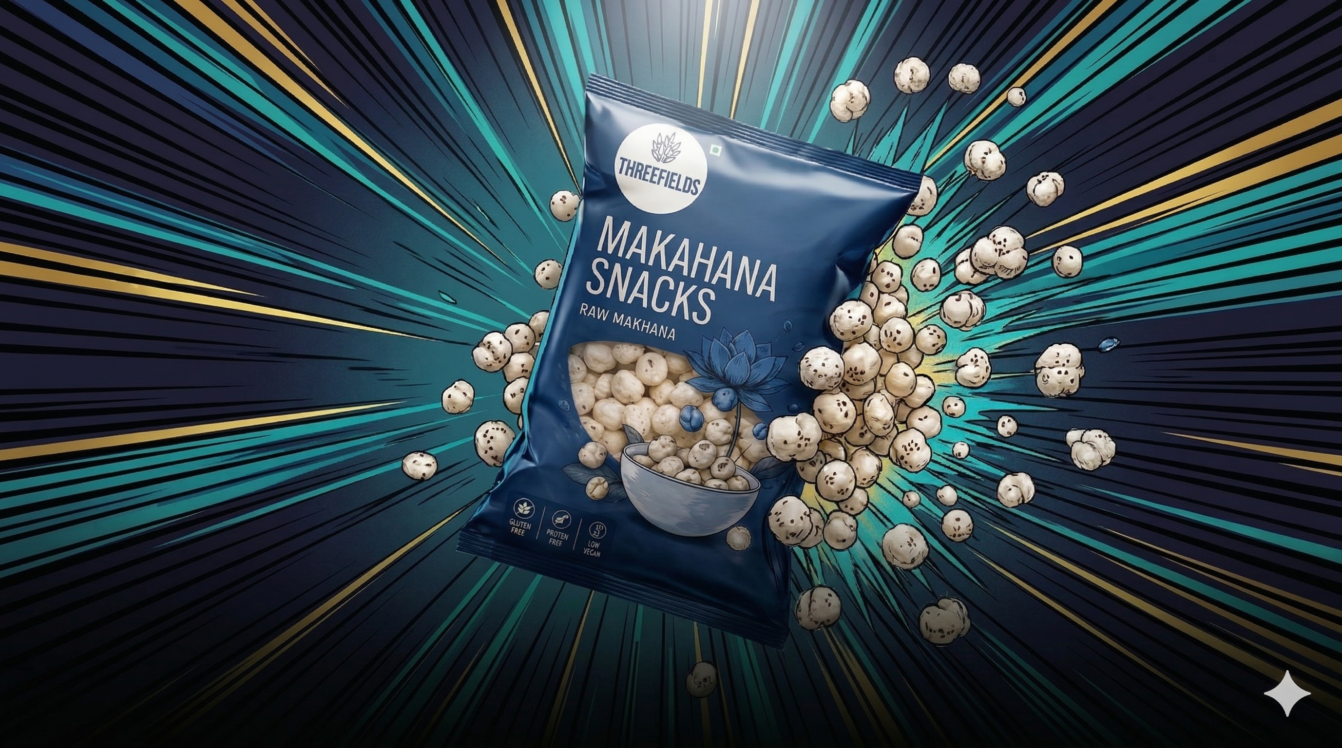 ThreeFields makhana - Fuel Different.